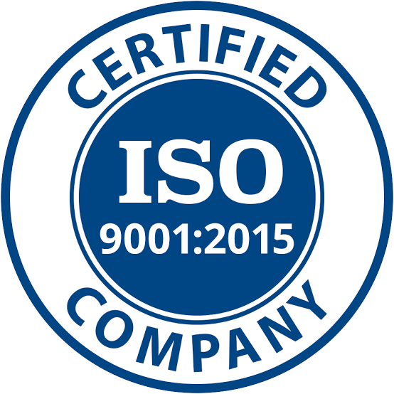 ISO 9001:2015 certified company badge