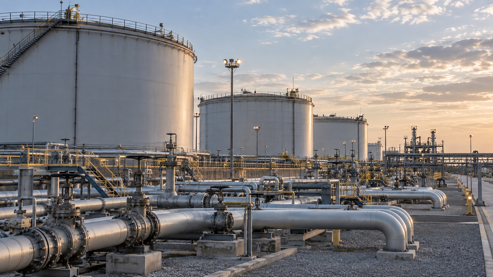 Oil & Gas — AI-generated illustrative industrial scene