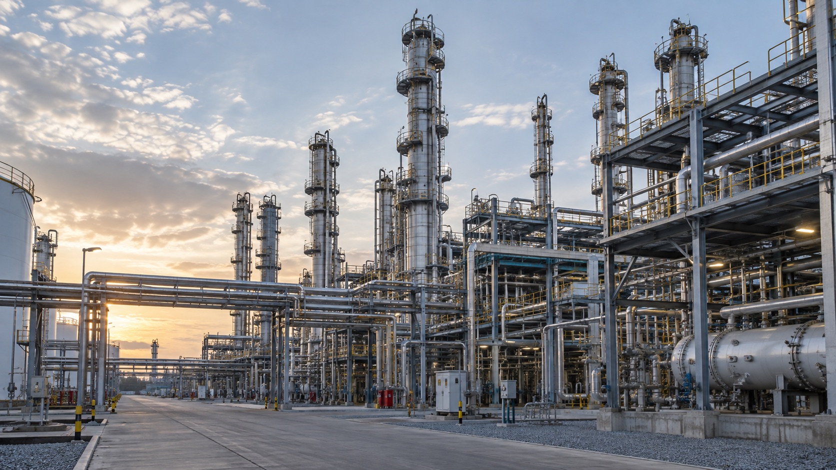 Petrochemical & Chemical — AI-generated illustrative industrial scene