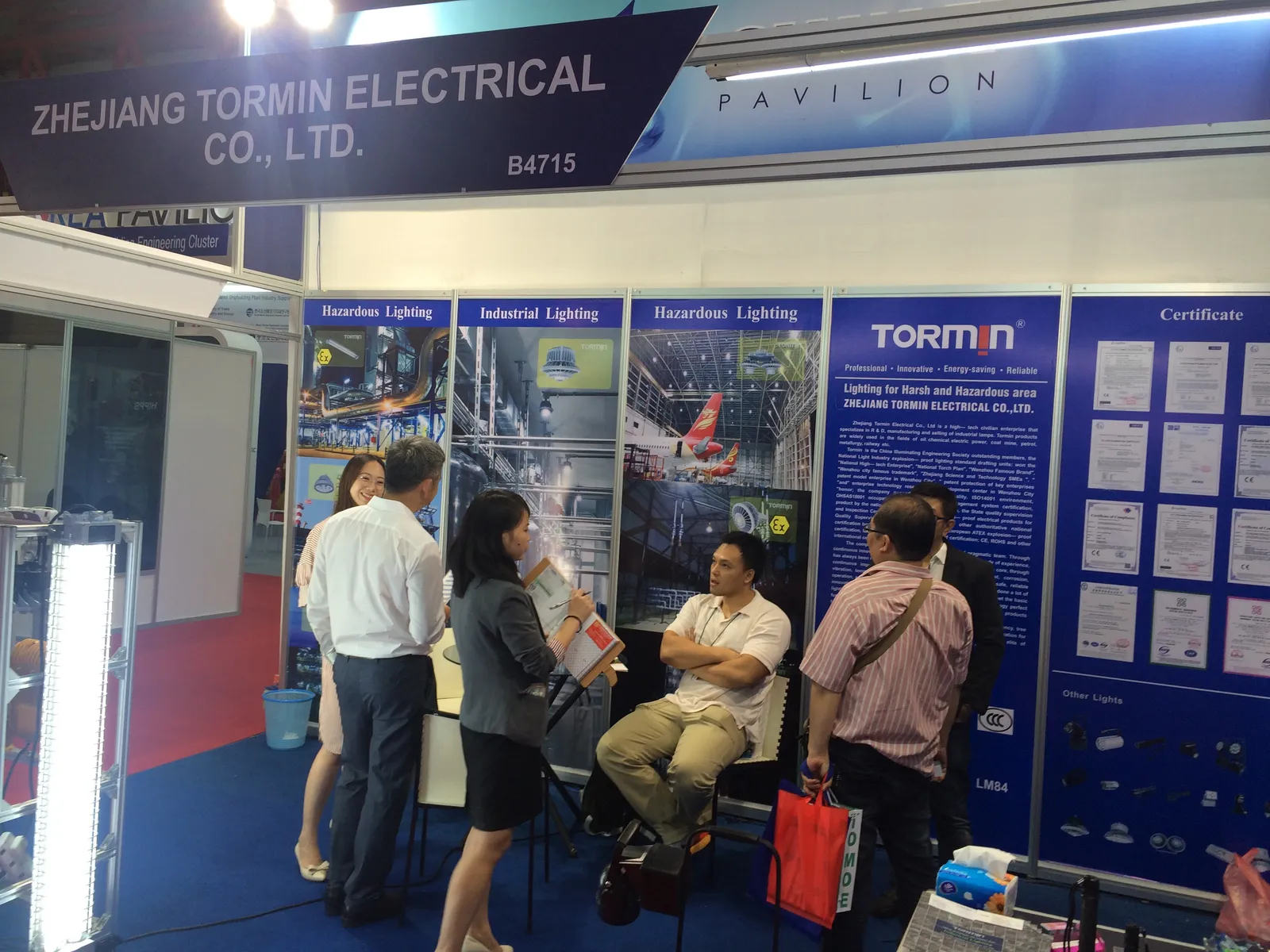 TORMIN exhibition display — Oil & Gas Indonesia 2017, Jakarta, Indonesia.