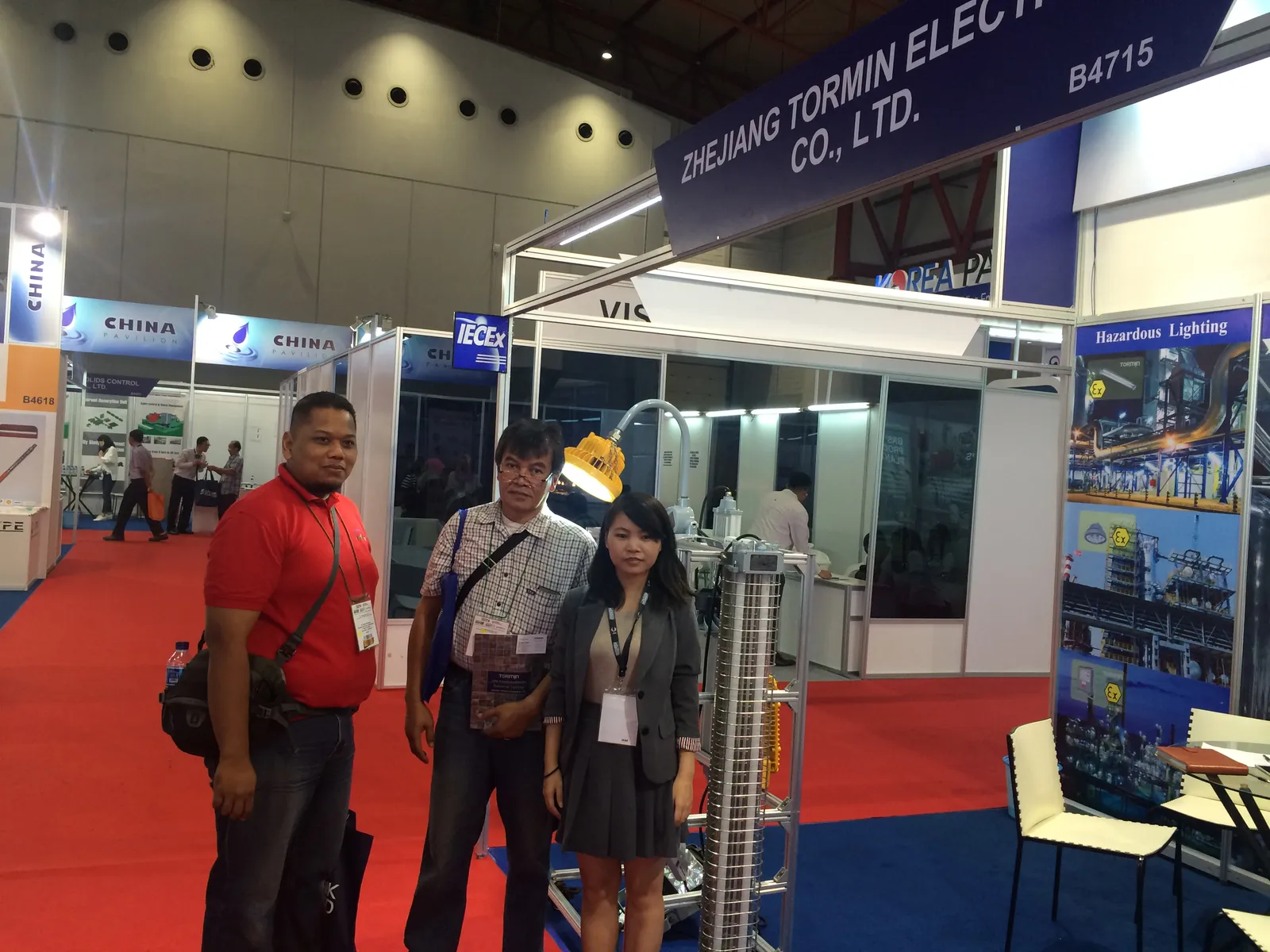 TORMIN exhibition display — Oil & Gas Indonesia 2017, Jakarta, Indonesia.