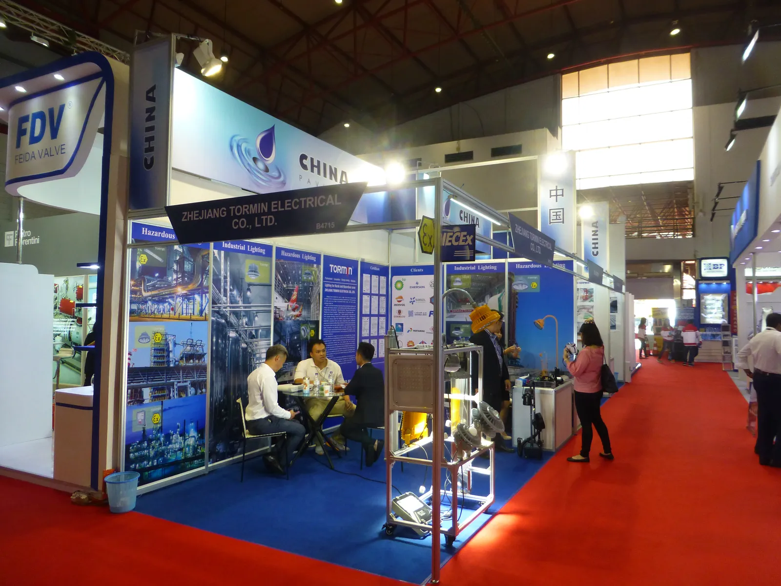 TORMIN exhibition display — Oil & Gas Indonesia 2017, Jakarta, Indonesia.