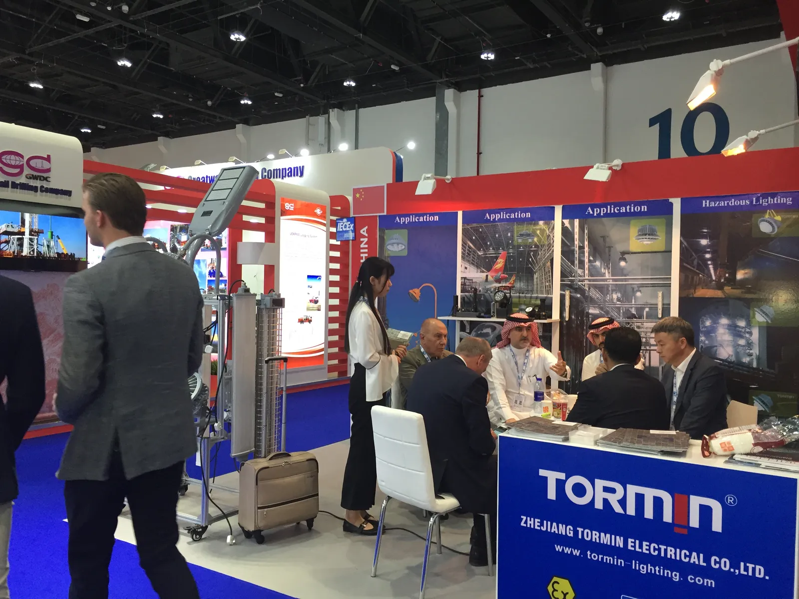 TORMIN exhibition display — ADIPEC 2017, Abu Dhabi, UAE.