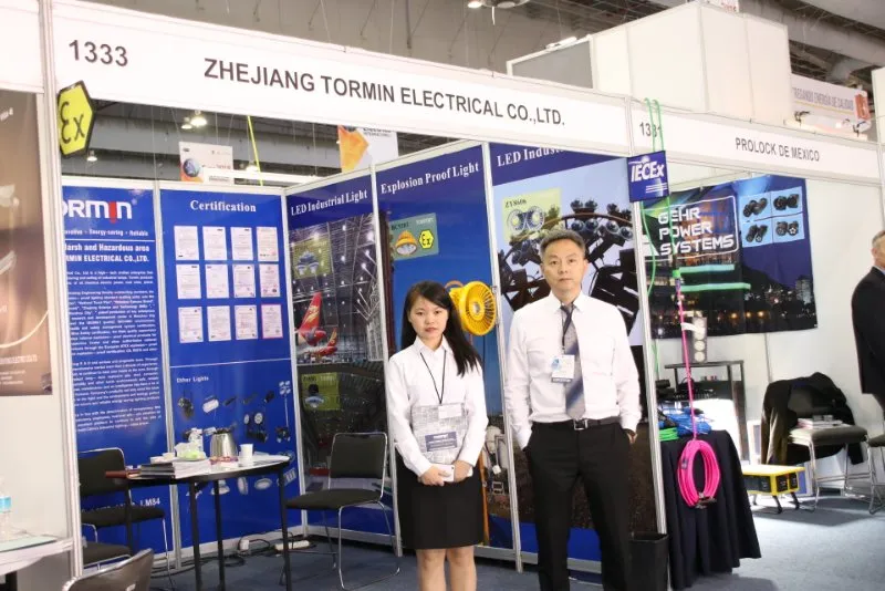 TORMIN exhibition display — Expo Electrica Internacional 2018, Mexico City, Mexico.