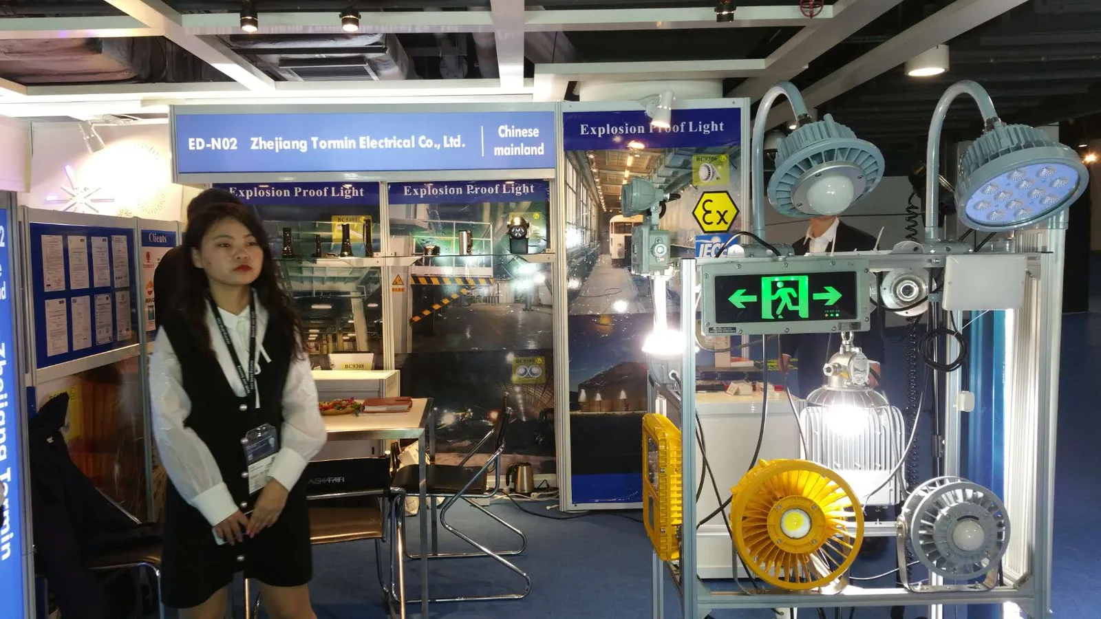 TORMIN exhibition display — Hong Kong Autumn Lighting Fair 2018, Hong Kong, China.