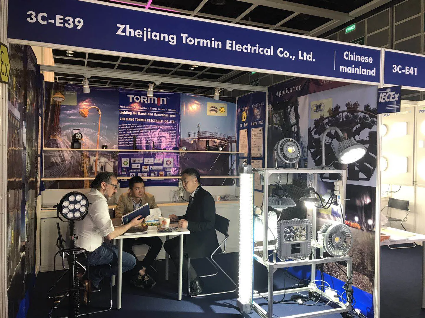 TORMIN exhibition display — Hong Kong Spring Lighting Fair 2018, Hong Kong, China.