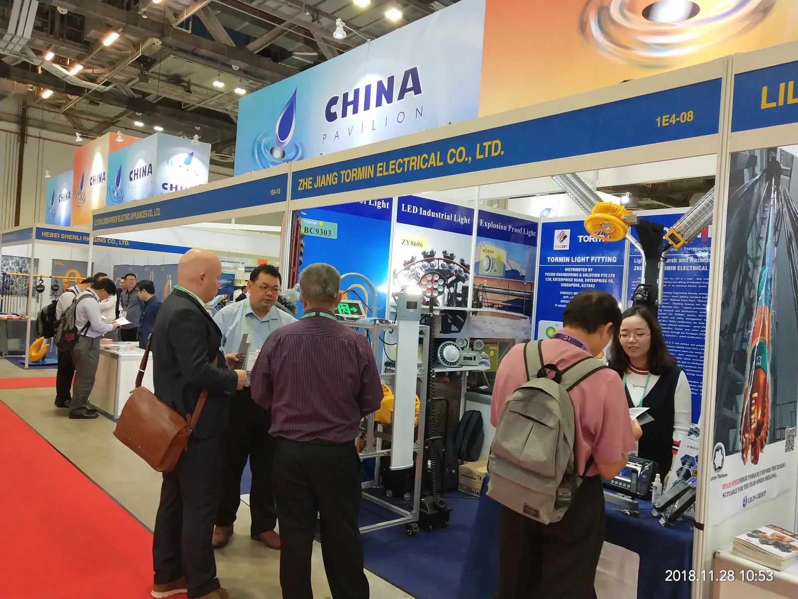 TORMIN exhibition display — OSEA 2018, Singapore.