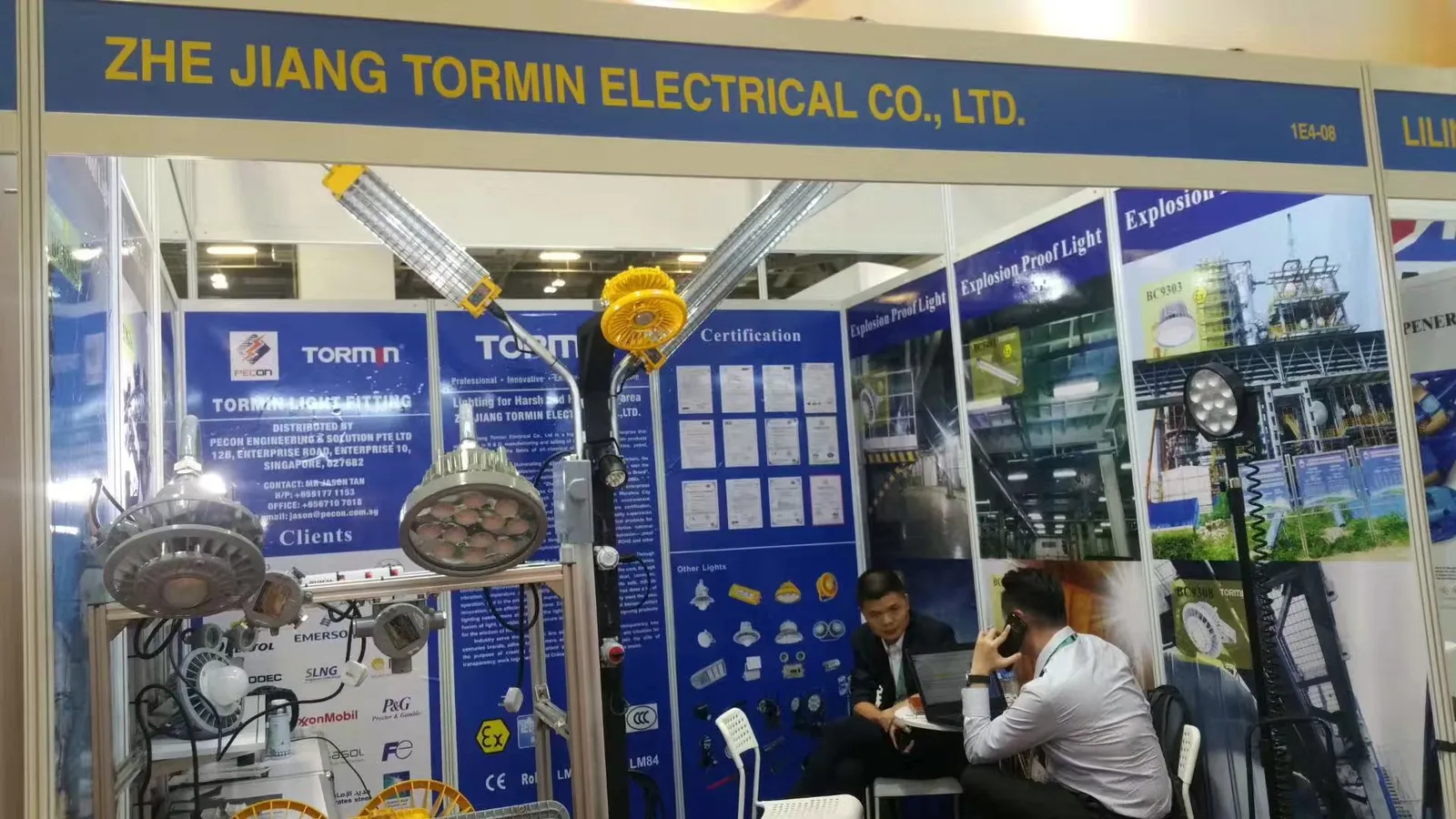 TORMIN exhibition display — OSEA 2018, Singapore.