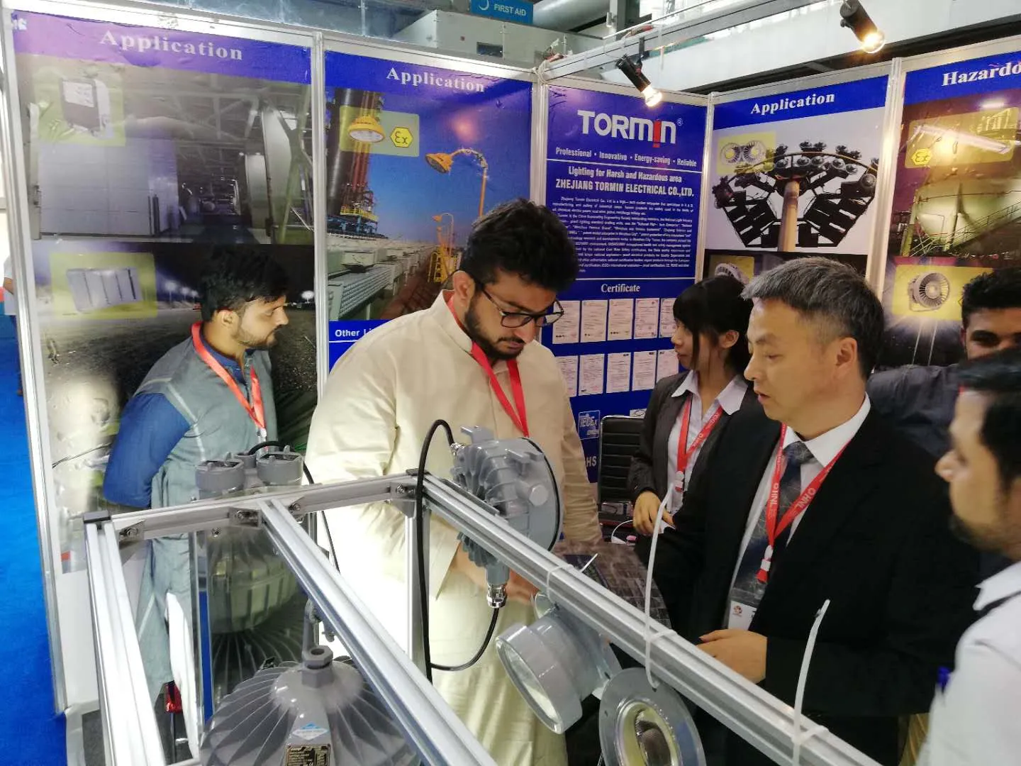 TORMIN exhibition display — POGEE 2018, Lahore, Pakistan.