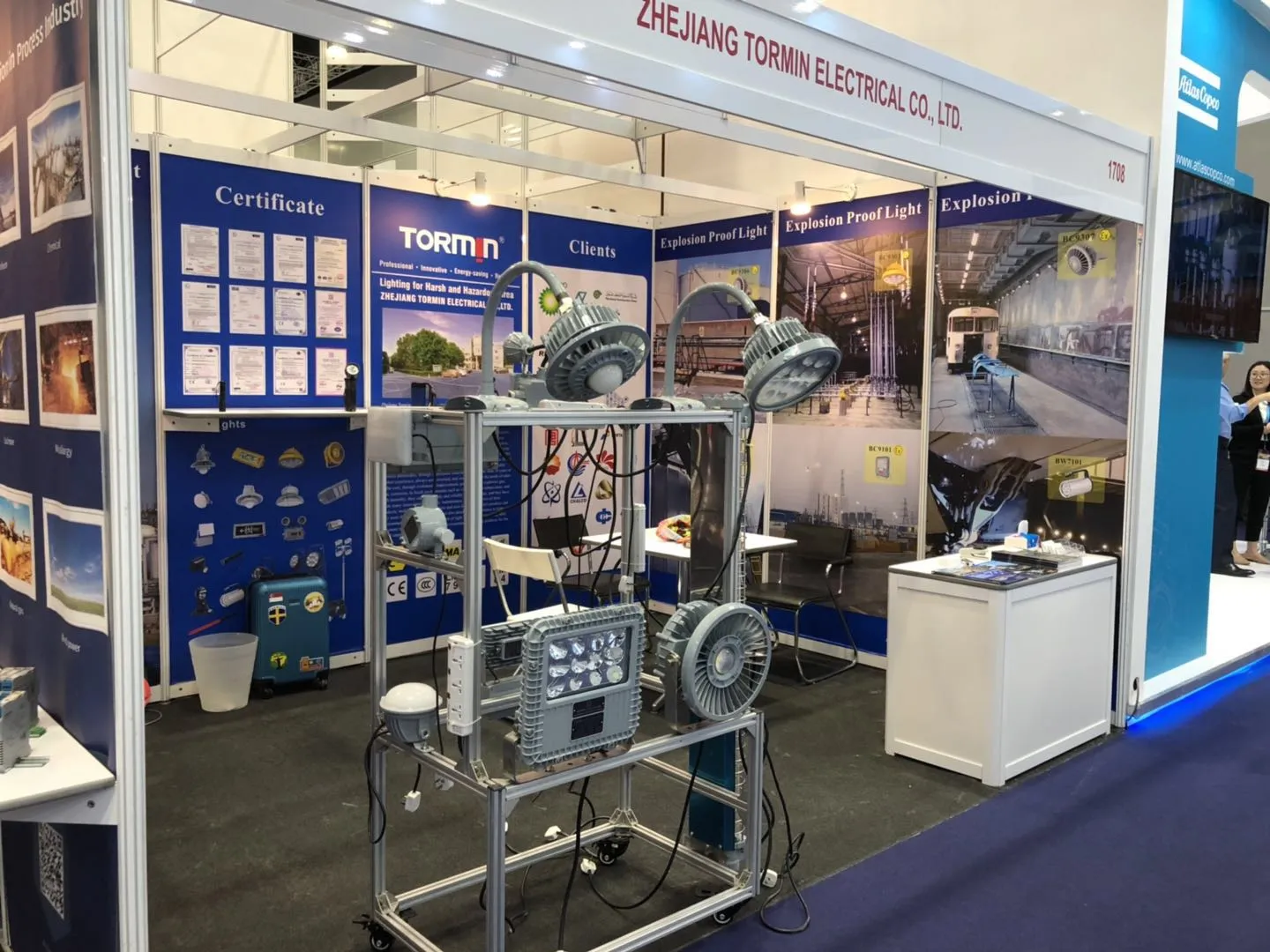 TORMIN exhibition display — OGA 2019, Kuala Lumpur, Malaysia.