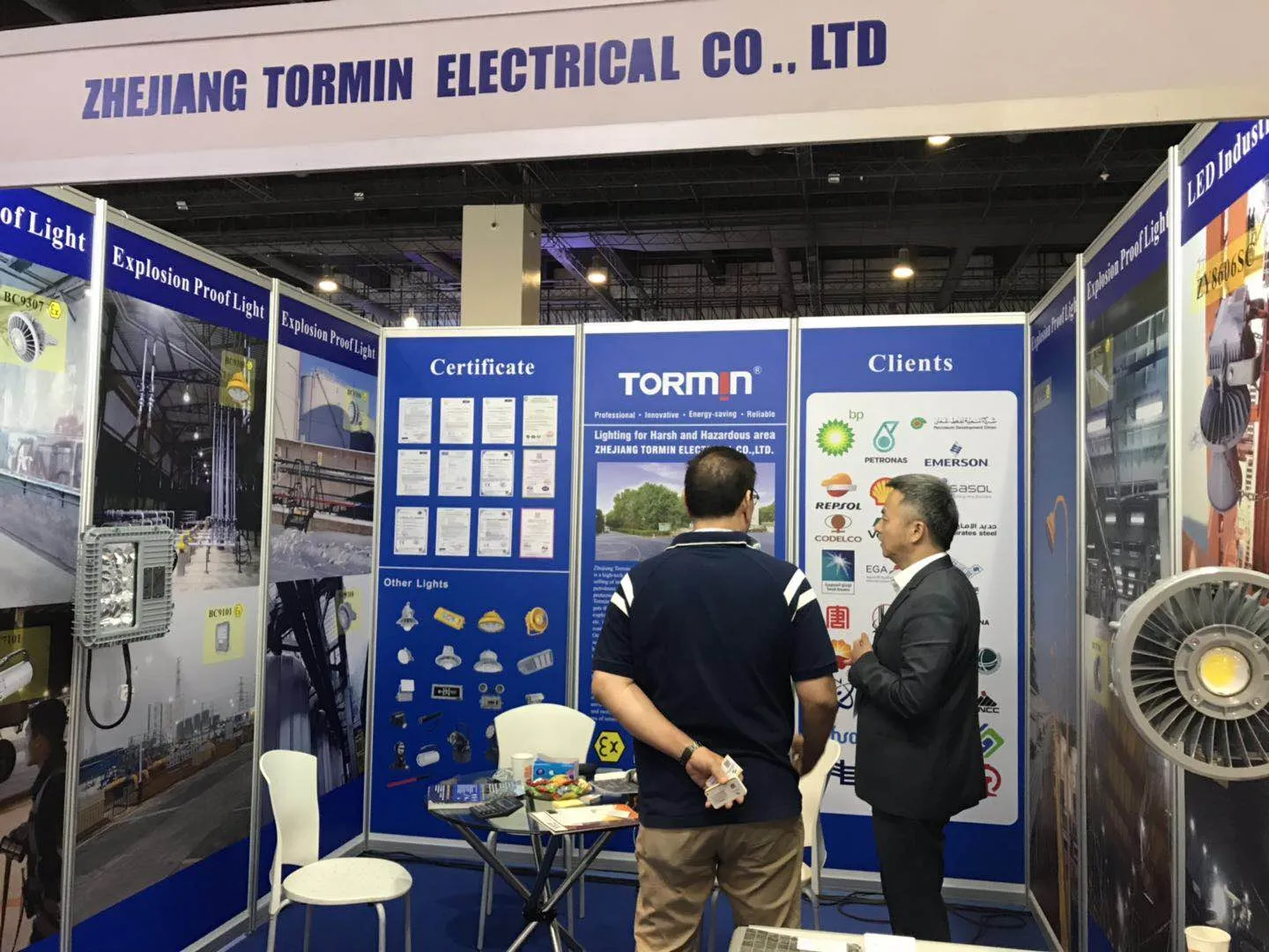 TORMIN exhibition display — Oil & Gas Philippines 2019, Manila, Philippines.