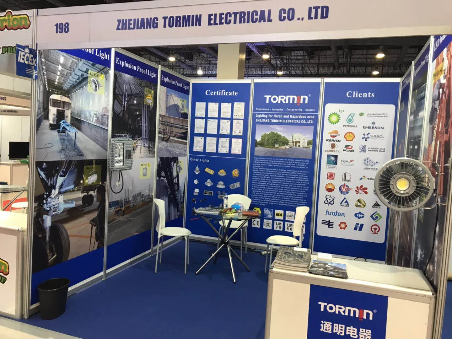 TORMIN exhibition display — Oil & Gas Philippines 2019, Manila, Philippines.