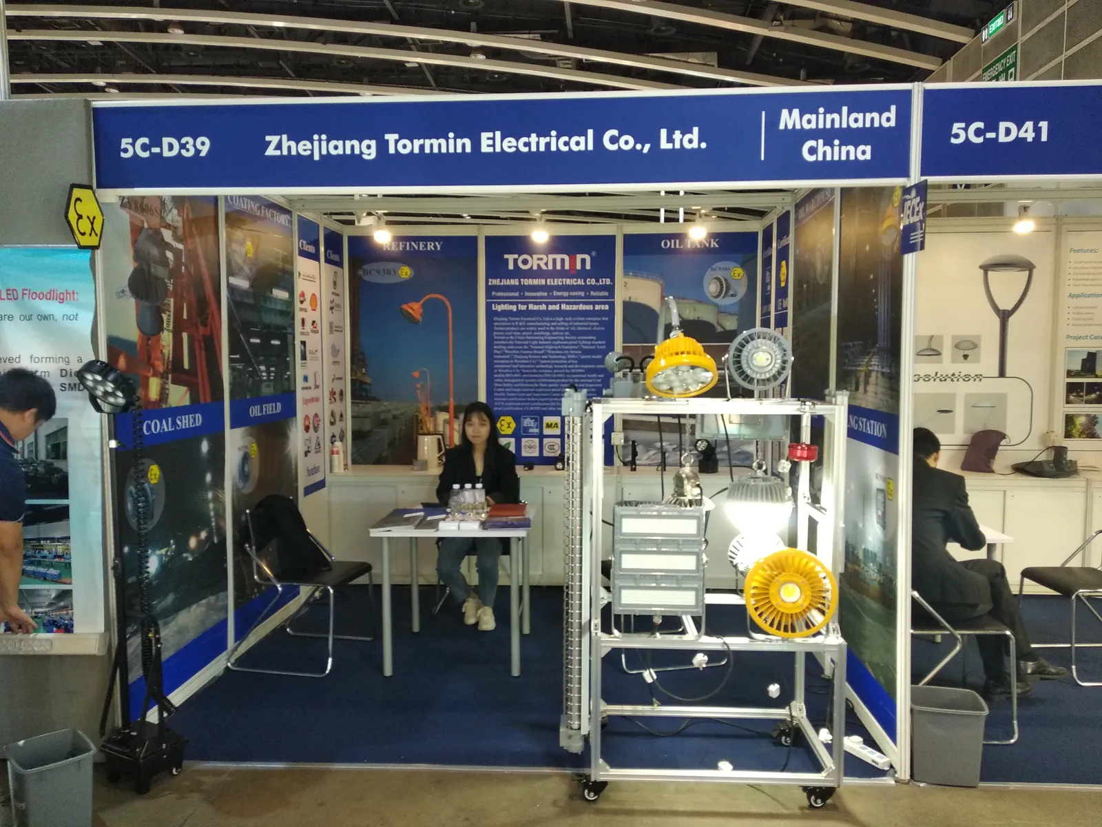TORMIN exhibition display — Hong Kong Autumn Lighting Fair 2019, Hong Kong, China.