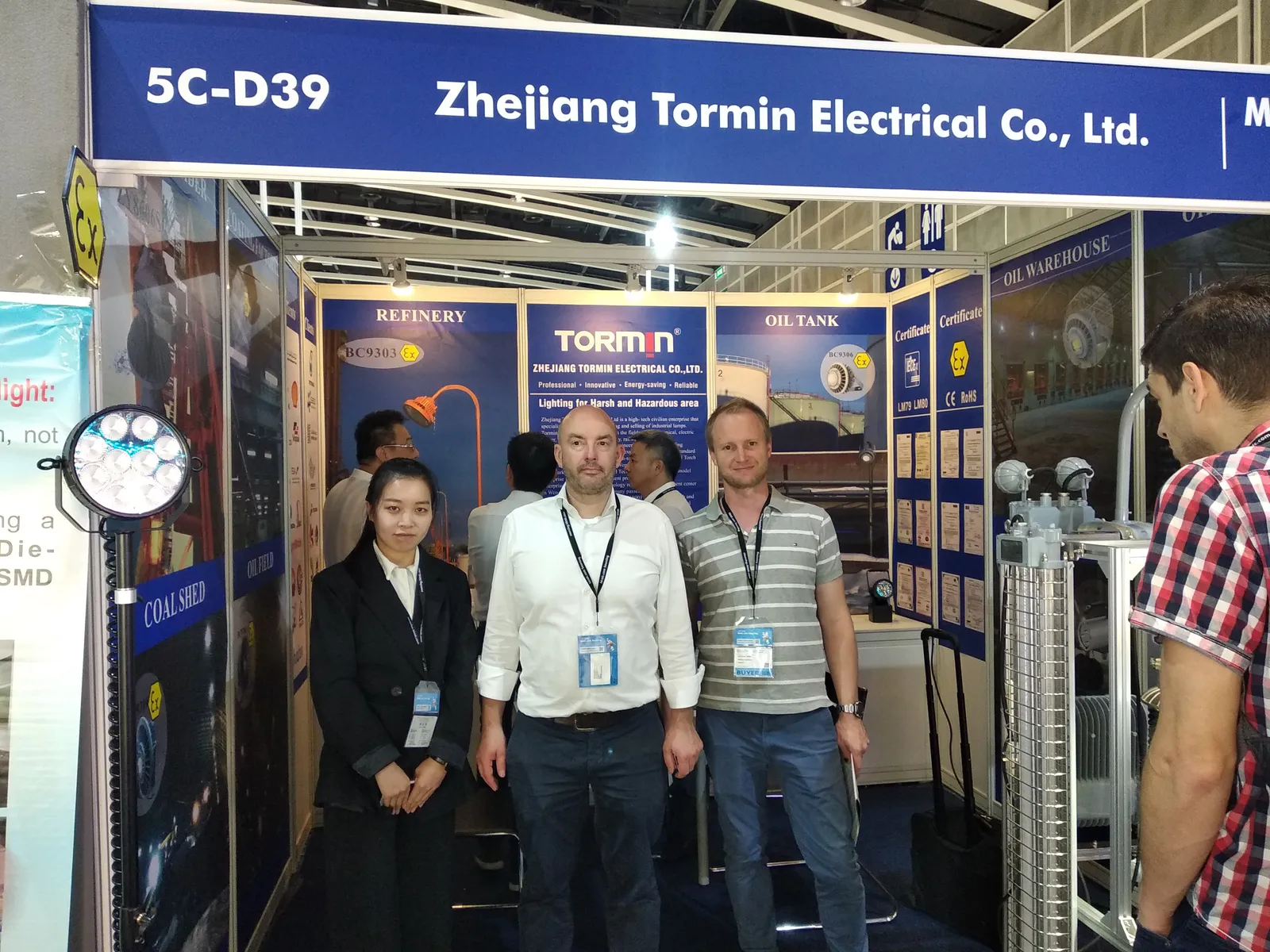 TORMIN exhibition display — Hong Kong Autumn Lighting Fair 2019, Hong Kong, China.