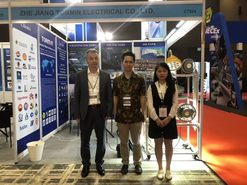 TORMIN exhibition display — Oil & Gas Indonesia 2019, Jakarta, Indonesia.
