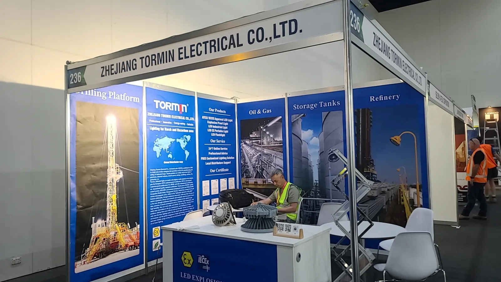 TORMIN exhibition display — APPEA 2023, Adelaide, Australia.
