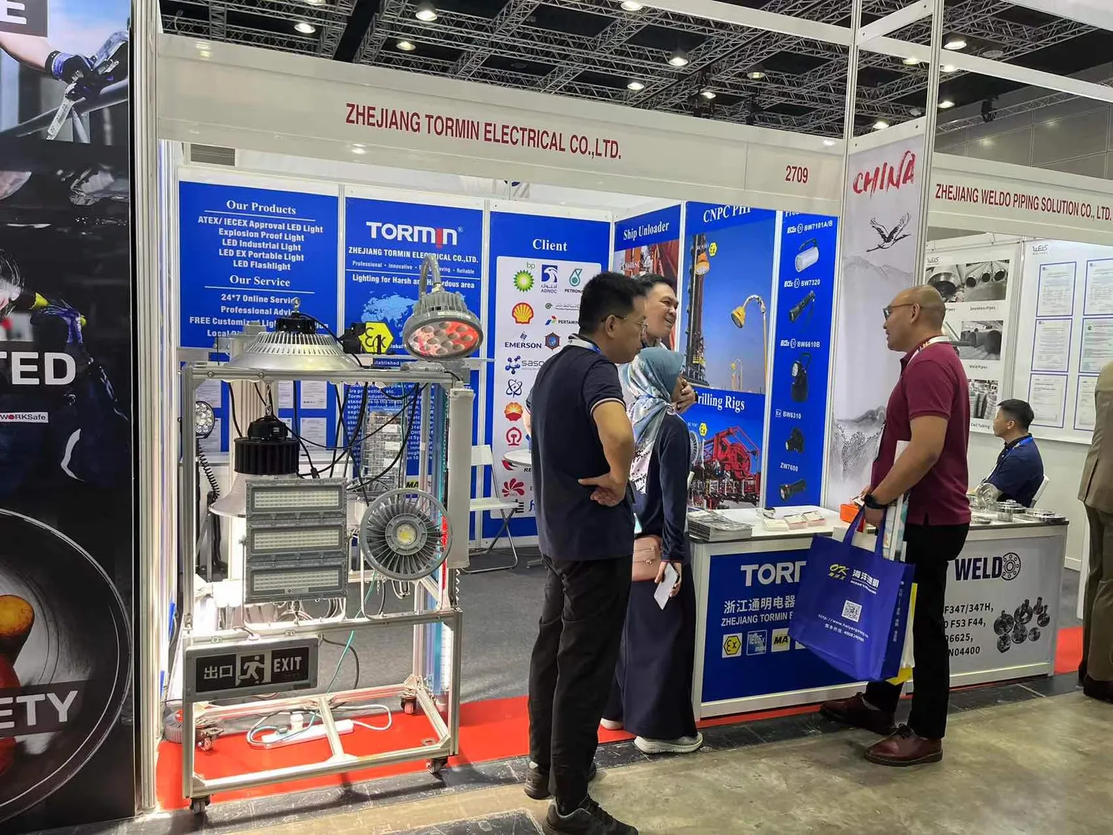 TORMIN exhibition display — OGA 2023, Kuala Lumpur, Malaysia.