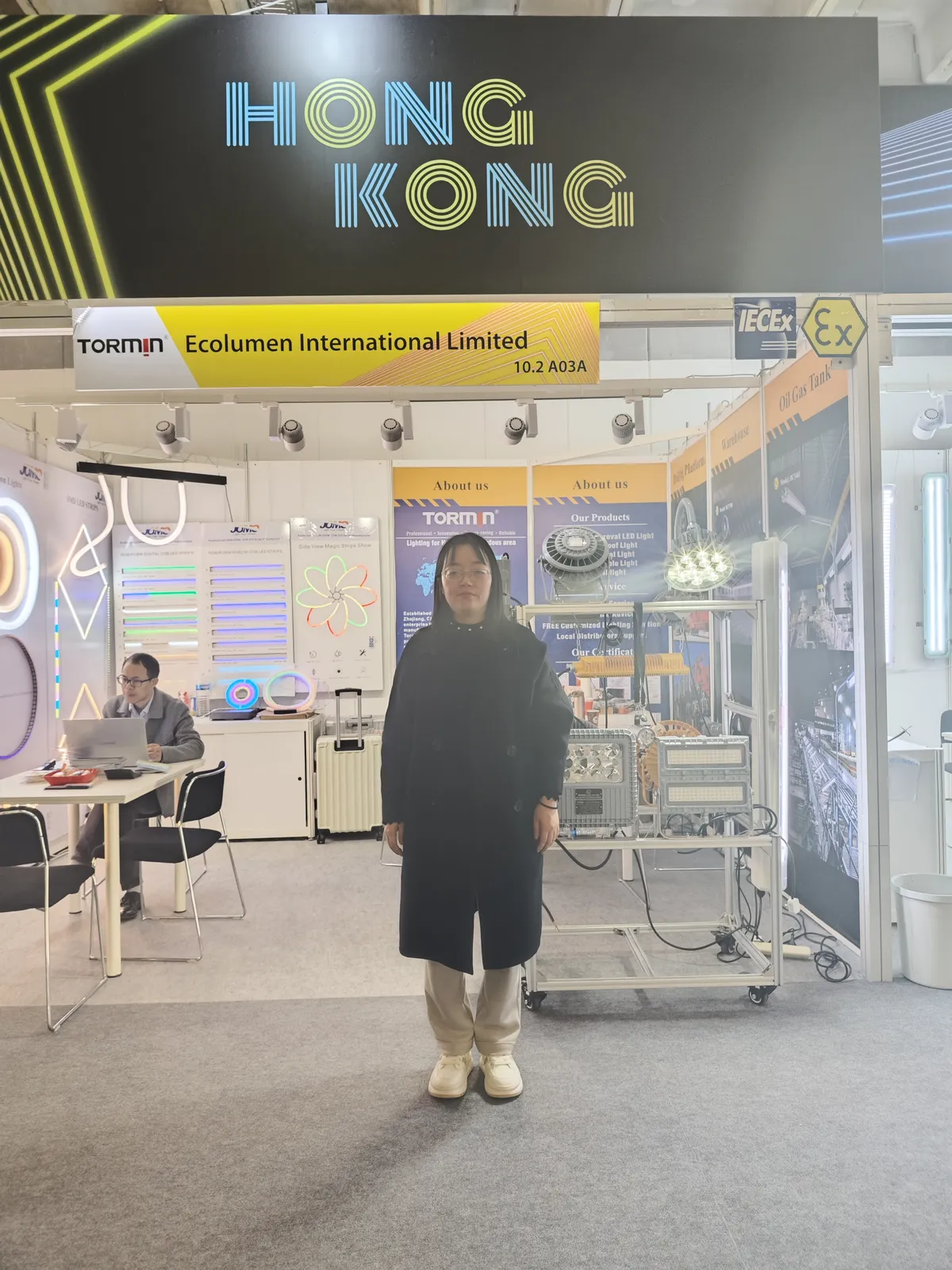 TORMIN exhibition display — Light + Building 2024, Frankfurt, Germany.