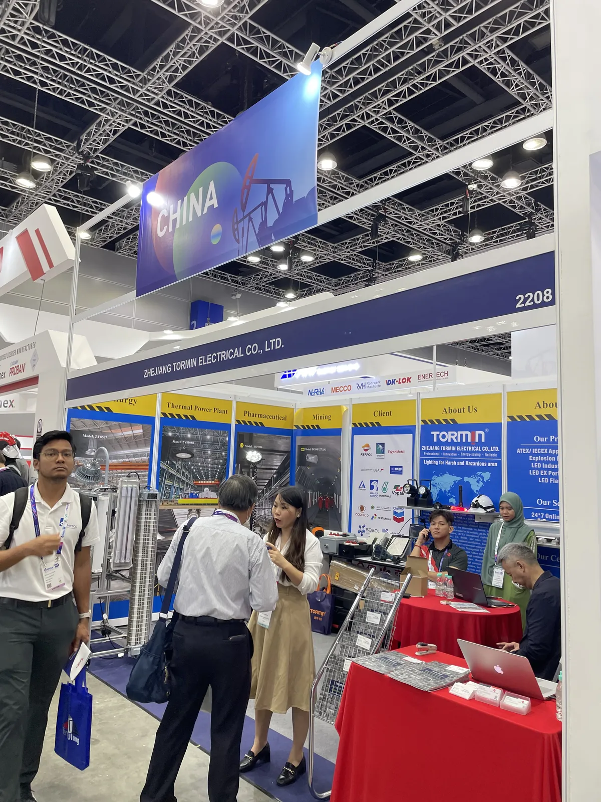 TORMIN exhibition display — OGA 2024, Kuala Lumpur, Malaysia.