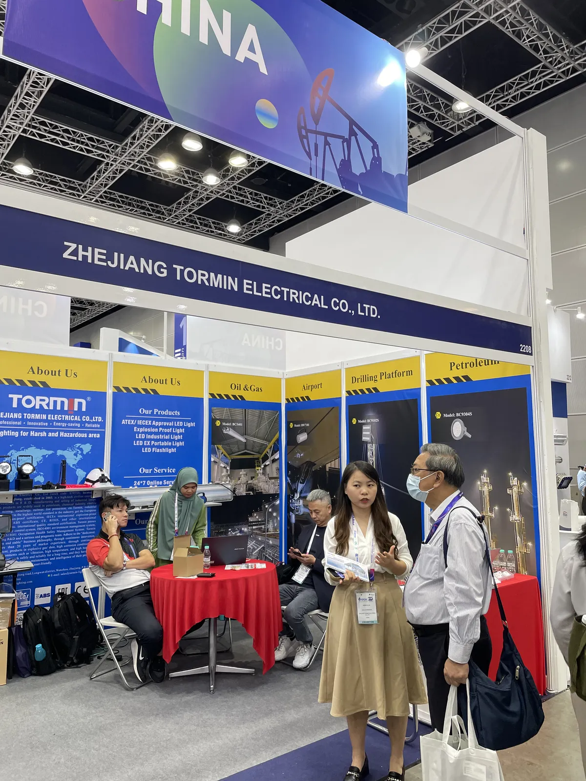 TORMIN exhibition display — OGA 2024, Kuala Lumpur, Malaysia.
