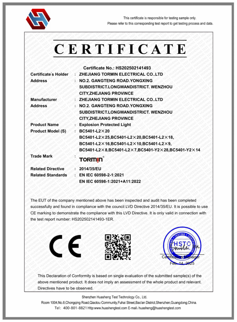 BC5401 — CE LVD — HS202502141493 — first-page preview; open the complete PDF for all pages.