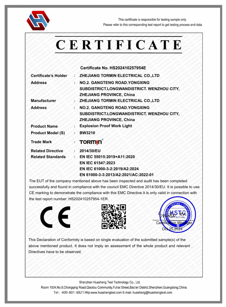 BW3210 — CE EMC — HS202410257954E — first-page preview; open the complete PDF for all pages.
