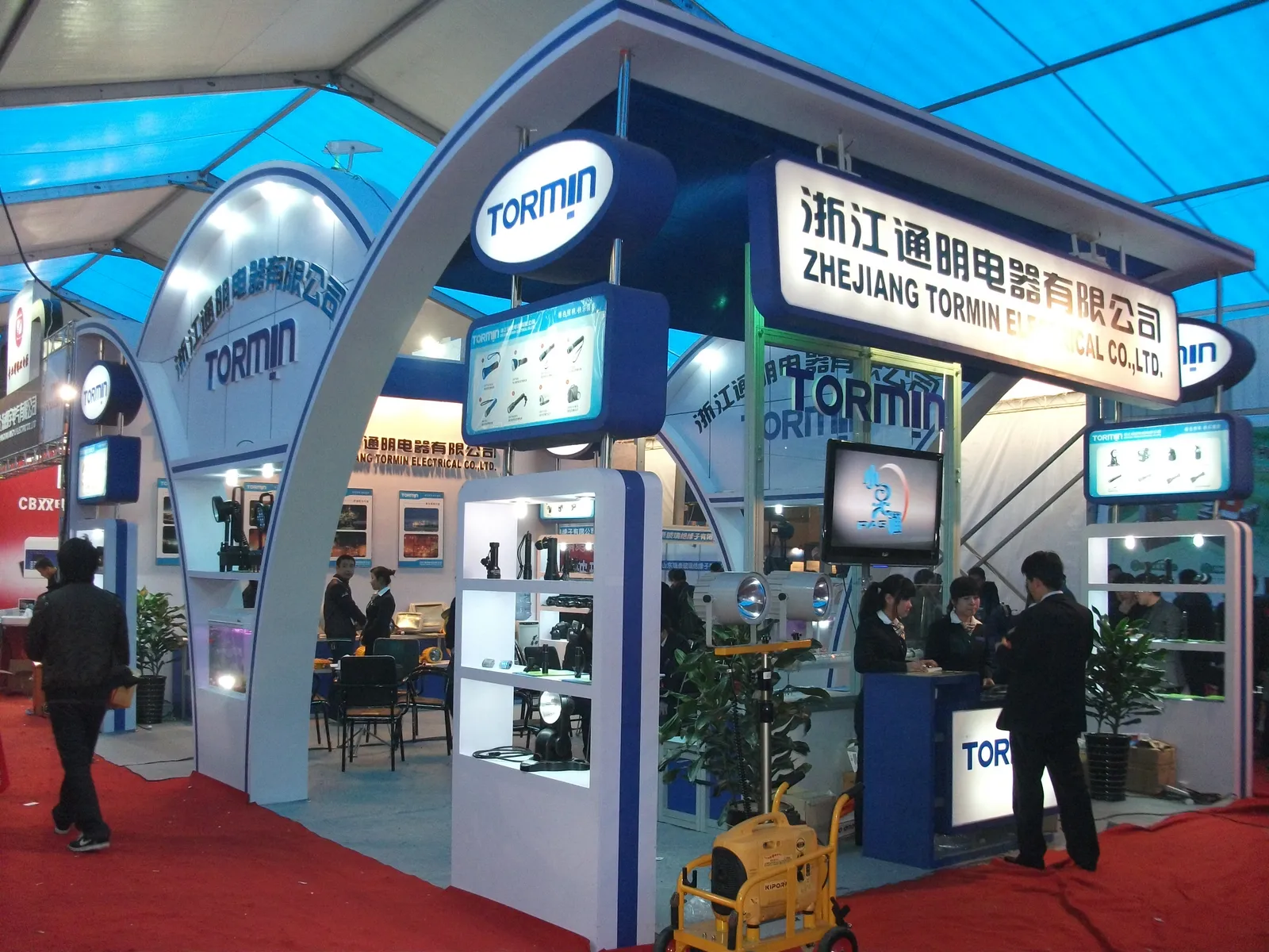 TORMIN display at the Yueqing electrical exhibition, 2010.