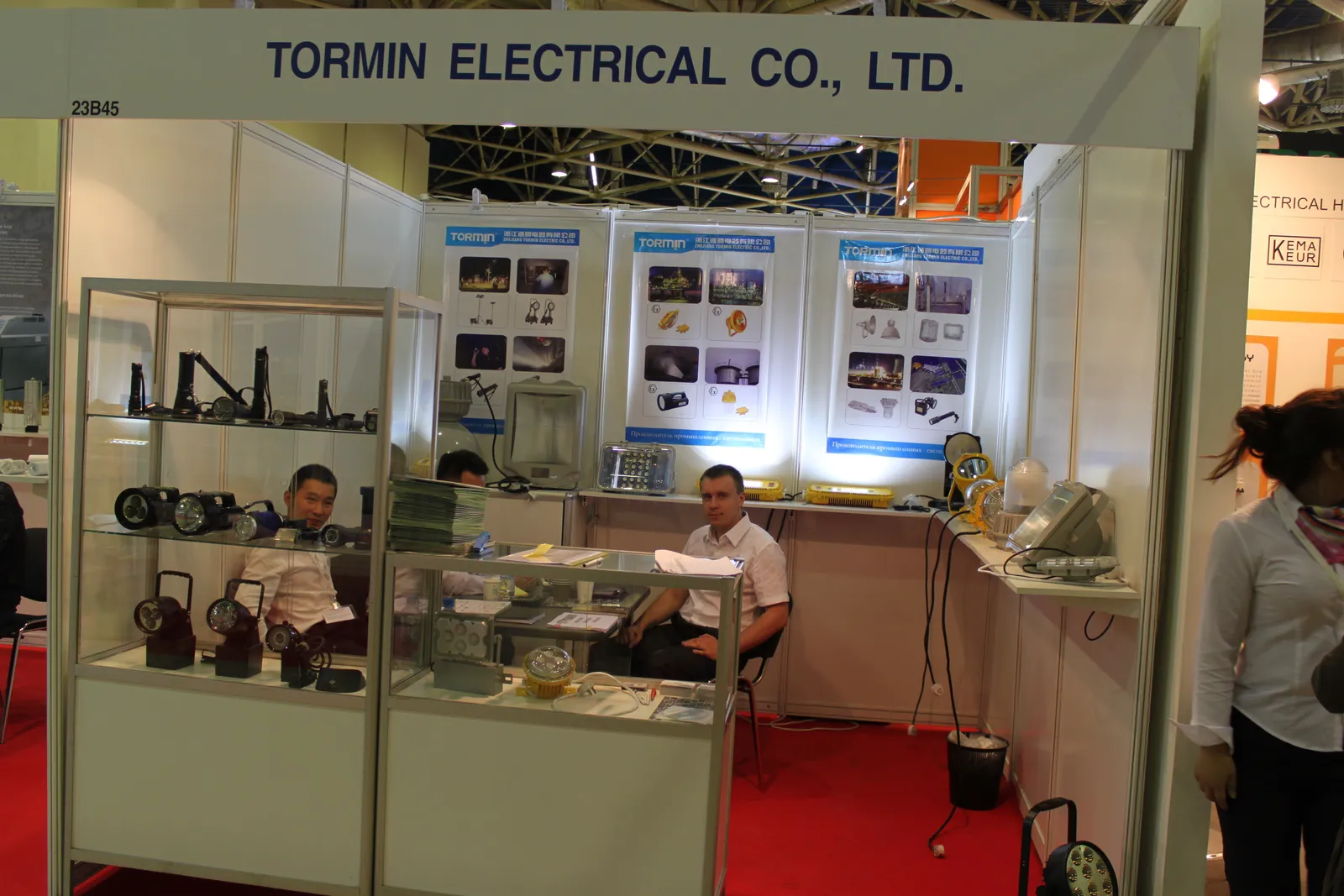 TORMIN display at the Russian electrical exhibition, 2011.