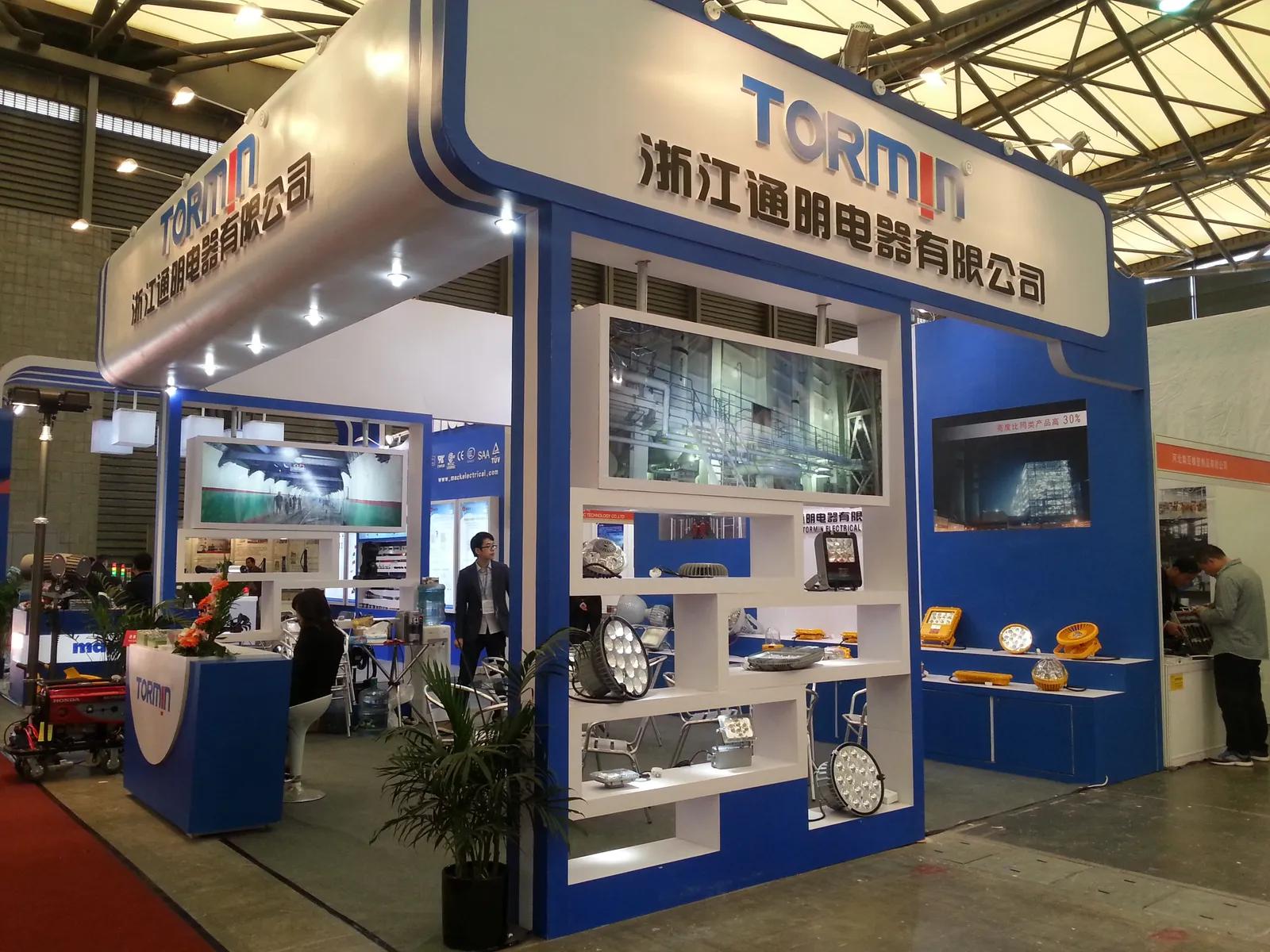 TORMIN display at the Shanghai industry fair, 2013.