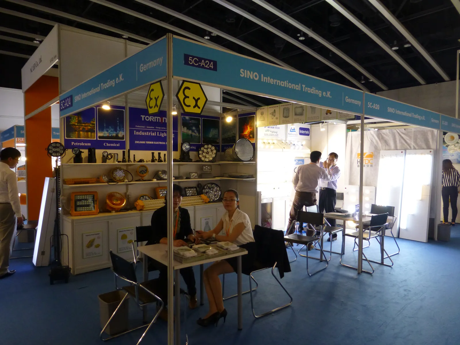 TORMIN display at the Hong Kong autumn lighting fair, 2013.