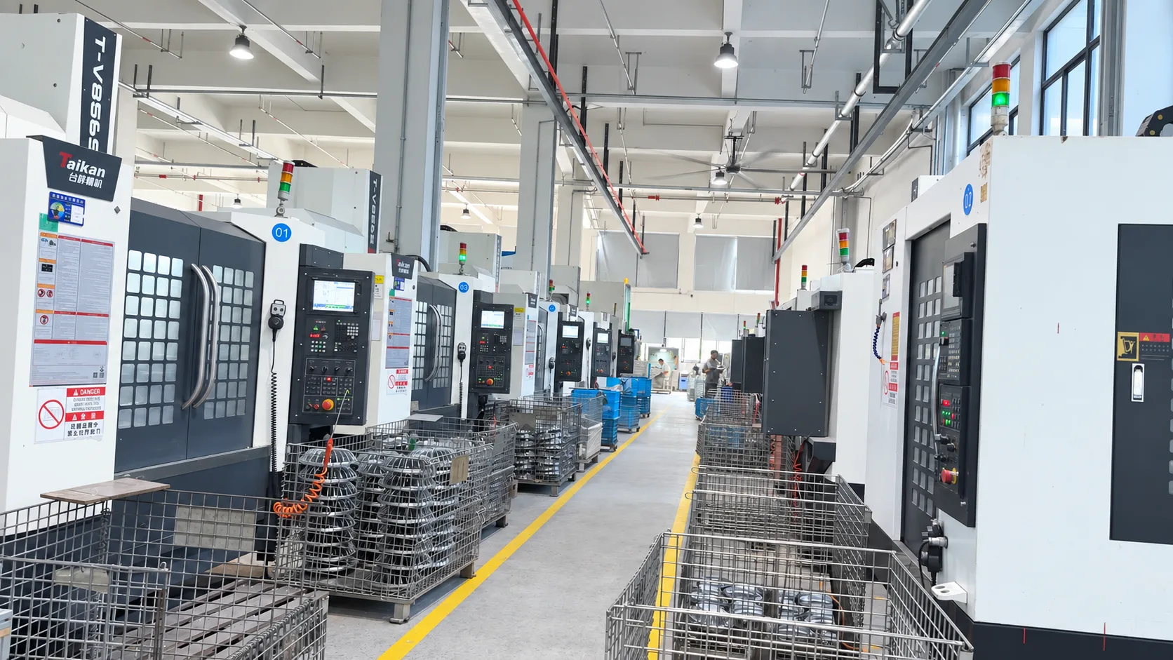 TORMIN Machining workshop — AI-retouched promotional image