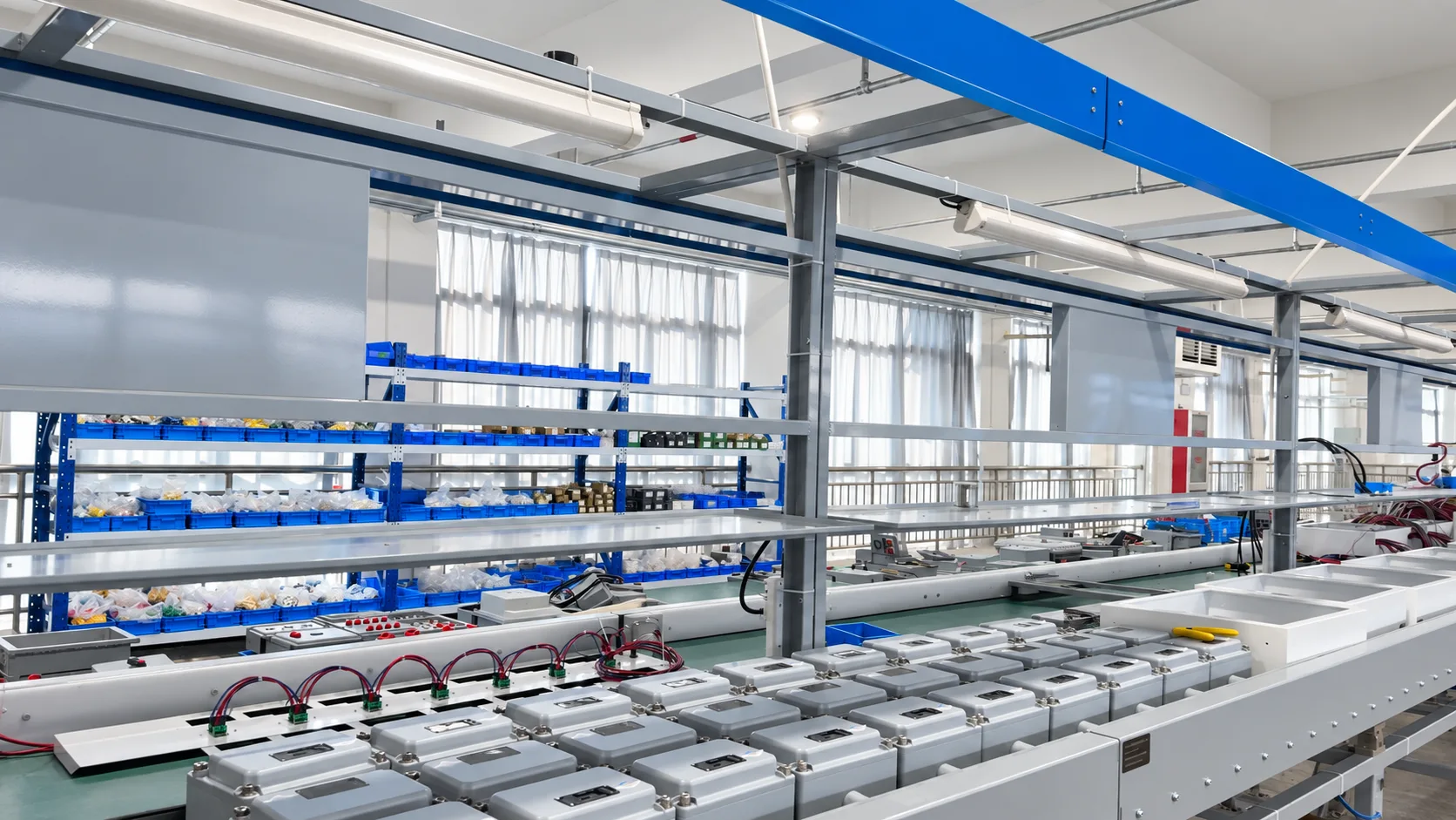 TORMIN Products on the line — AI-retouched promotional image