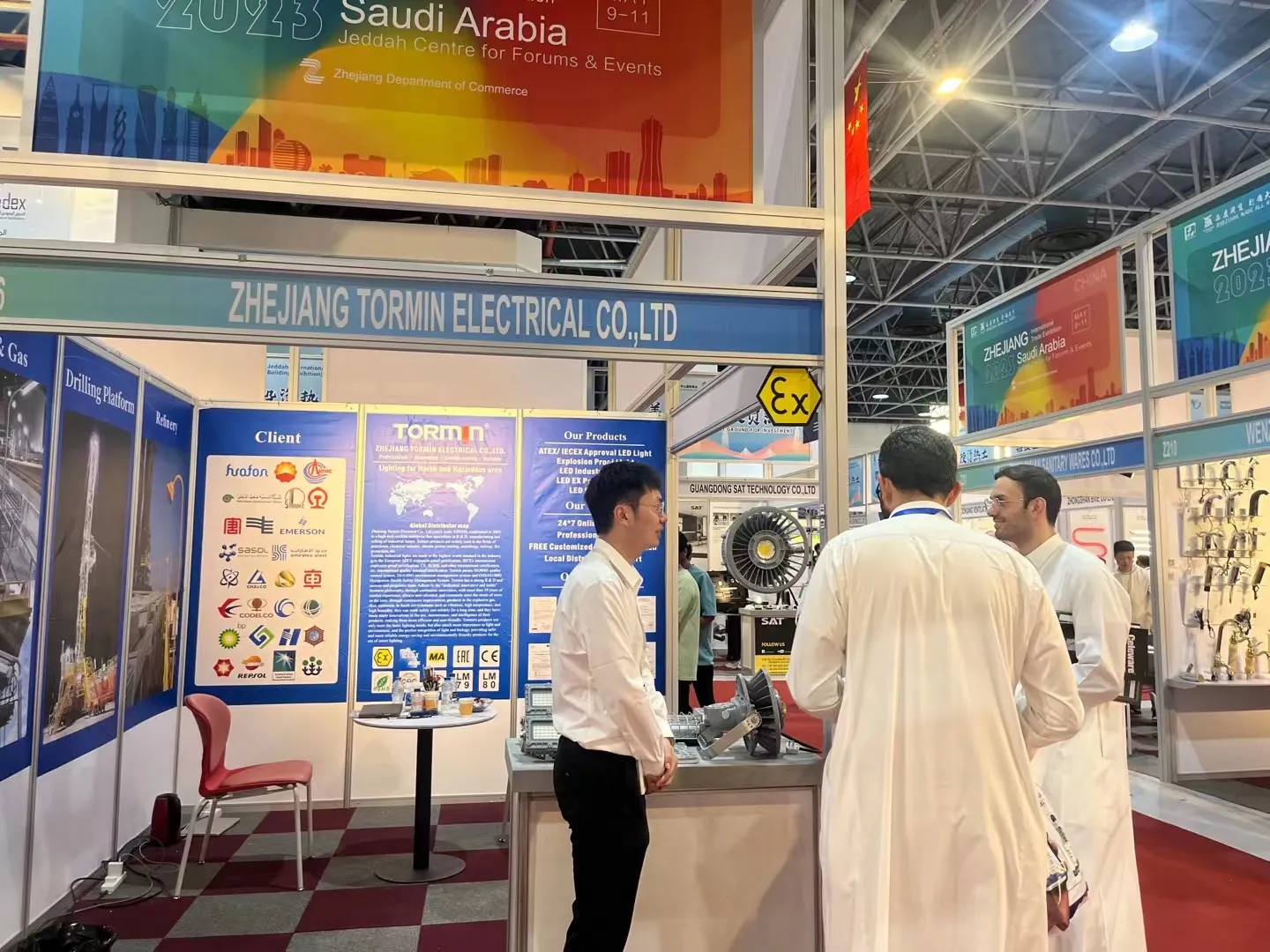 TORMIN exhibition display — Jeddah Exhibition 2023, Jeddah, Saudi Arabia.