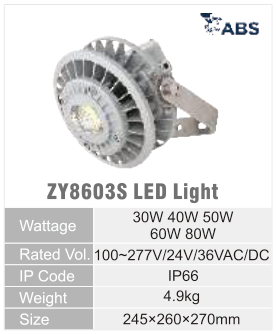 ZY8603S original catalogue specification table; open the full-size image or download the catalogue for configuration details.